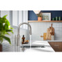 Kohler Crue 1.5 GPM Single Hole Pull Down Kitchen Faucet - Includes Escutcheon - Vibrant Stainless