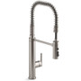 Kohler Purist 1.5 GPM Single Hole Pre-Rinse Kitchen Faucet with Sweep Spray, DockNetik, and MasterClean Technologies - Vibrant Stainless