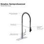 Kohler Simplice 1.5 GPM Single Hole Pre-Rinse Pull Down Kitchen Faucet - Includes Escutcheon - Vibrant Stainless Kohler Simplice 1.5 GPM Single Hole Pre-Rinse Pull Down Kitchen Faucet - Includes Escutcheon - Vibrant Stainless
