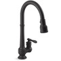 Kohler Artifacts 1.5 GPM Single Hole Pull Down Kitchen Faucet - Matte Black