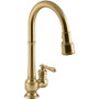 Kohler Artifacts 1.5 GPM Single Hole Pull Down Kitchen Faucet - Vibrant Brushed Moderne Brass Kohler Artifacts 1.5 GPM Single Hole Pull Down Kitchen Faucet - Vibrant Brushed Moderne Brass