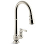 Kohler Artifacts 1.5 GPM Single Hole Pull Down Kitchen Faucet - Vibrant Polished Nickel Kohler Artifacts 1.5 GPM Single Hole Pull Down Kitchen Faucet - Vibrant Polished Nickel