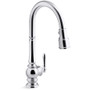 Kohler Artifacts Touchless 1.5 GPM Single Hole Pull Down Kitchen Faucet with Three-Function Spray Head - Polished Chrome Kohler Artifacts Touchless 1.5 GPM Single Hole Pull Down Kitchen Faucet with Three-Function Spray Head - Polished Chrome