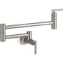 Kohler 5.2 GPM Wall Mounted Single Hole Pot Filler - Vibrant Stainless