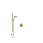 Rohl Wellsford Pressure Balanced Shower System with Hand Shower and Valve Trim  - Antique Gold