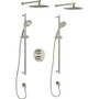 Rohl Tenerife Thermostatic Shower System with Shower Head, Hand Shower, Slide Bar, Shower Arm and Valve Trim - Polished Nickel