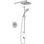 Rohl Tenerife Thermostatic Shower System with Shower Head, Hand Shower, Slide Bar, Shower Arm and Valve Trim Polished Chrome