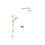 Rohl Lombardia Thermostatic Shower System with Shower Head, Hand Shower, Slide Bar, Shower Arm, Hose, and Valve Trim - Polished Nickel