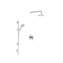 Rohl Lombardia Thermostatic Shower System with Shower Head, Hand Shower, Slide Bar, Shower Arm, Hose, and Valve Trim - Polished Chrome