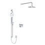Rohl Ode Thermostatic Shower System with Head and Hand Shower Chrome