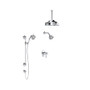 Rohl Viaggio Thermostatic Shower System with Shower Head and Hand Shower - Polished Chrome