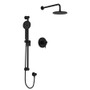 Riobel GS Thermostatic Shower System with Shower Head and Hand Shower - Black