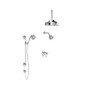 Rohl Arcana Thermostatic Shower System with Shower Head and Hand Shower - Polished Chrome