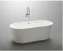 ANZZI 55 in. x 30 in. Freestanding Soaking Tub with Flatbottom - Chand Series