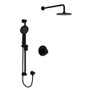 Rohl Ode Thermostatic Shower with Shower Head and Hand Shower - Black