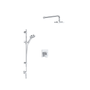 Rohl Meda Thermostatic Shower System with Shower Head and Hand Shower - Polished Chrome