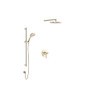 Rohl Wellsford Pressure Balanced, Thermostatic Shower System with Shower Head, Hand Shower, and Valve Trim Satin Nickel