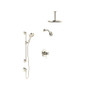 Rohl Palladian Pressure Balanced, Thermostatic Shower System with Shower Head, Hand Shower, and Valve Trim Polished Nickel