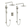 Rohl Salome Thermostatic Shower System with Shower Head and Hand Shower - Polished Nickel