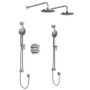 Rohl Parabola Thermostatic Shower System with Shower Head, Hand Shower, Slide Bar and Hose Chrome
