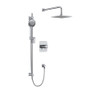 Rohl Edwardian Thermostatic Shower System with Shower Head, Hand Shower and Hose Chrome