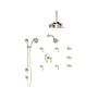 Rohl Acqui Thermostatic Shower System with Shower Head, Hand Shower, and Bodysprays - Polished Nickel