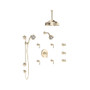 Rohl Acqui Thermostatic Shower System with Shower Head, Hand Shower, and Bodysprays - Satin Nickel