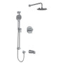 Rohl GS Thermostatic Shower System with Shower Hand and Head Shower Chrome