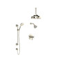 Rohl Verona Thermostatic Shower System with Shower Head and Hand Shower - Polished Nickel