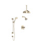 Rohl Verona Thermostatic Shower with Shower Head and Hand Shower - Satin Nickel