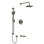 Rohl CS Thermostatic Shower System with Head and Hand Shower - Brushed Nickel