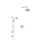 Rohl Deco Thermostatic Shower System with Shower Head, Hand Shower, and Hose - Polished Chrome