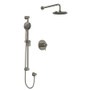 Rohl CS Thermostatic Shower System with Shower Head and Hand Shower Brushed Nickel