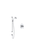 Rohl Edwardian Pressure Balanced Shower System with Hand Shower, Hose, and Valve Trim - Polished Chrome