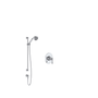 Rohl Georgian Era Pressure Balanced Shower System with Hand Shower, Hose, and Valve Trim - Polished Chrome