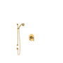 Rohl Georgian Era Pressure Balanced Shower System with Hand Shower, Hose, and Valve Trim - English Gold