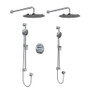 Rohl CS Thermostatic Shower System with Shower Head and Hand Shower -Chrome