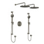 Rohl CS Thermostatic Shower System with Shower Head and Hand Shower -Brushed Nickel