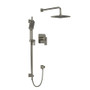 Rohl Equinox Thermostatic Shower System with Shower Head and Hand Shower -Brushed Nickel