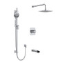 Rohl Salome Thermostatic Shower System with Shower Head and Hand Shower Chrome