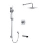 Rohl Salome Thermostatic Shower System with Shower Head and Hand Shower  Chrome