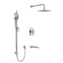 Rohl Venty Shower System with Shower Head, Hand Shower, and Hose  Chrome