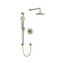 Rohl Sylia Thermostatic Shower System with Shower Head and Hand Shower Brushed Nickel