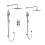 Rohl Venty Shower System with Shower Head, Hand Shower, and Hose  -Chrome