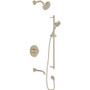 Rohl Tenerife Thermostatic Shower System with Shower Head, Hand Shower, Slide Bar, Shower Arm and Valve Trim  - Satin Nickel