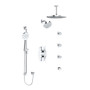 Rohl Venty Shower System with Shower Head, Hand Shower, and Bodysprays - Chrome