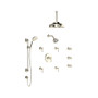 Rohl Verona Thermostatic Shower System with Shower Head, Hand Shower, and Bodysprays Polished Nickel