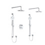Rohl Ode Thermostatic Shower System with Shower Head and Hand Shower- Chrome