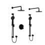 Rohl Ode Thermostatic Shower System with Shower Head and Hand Shower- Black