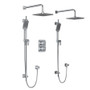 Rohl Equinox Thermostatic Shower System with Shower Head and Hand Shower Chrome